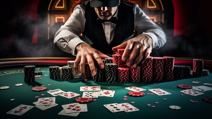 ganda Live Sic Bo dealer rolling dice on mobile screen